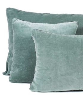 Coussin Velours Celadon 45X45cm