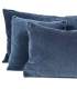 Coussin Velours Bleu 45X45cm
