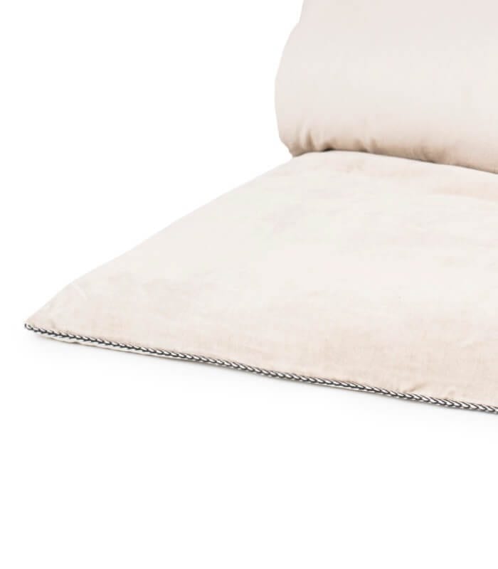 Edredon Bout De Lit Velours Beige 85x200cm Plaid Addict Vente En Ligne De Plaids Plaid Addict