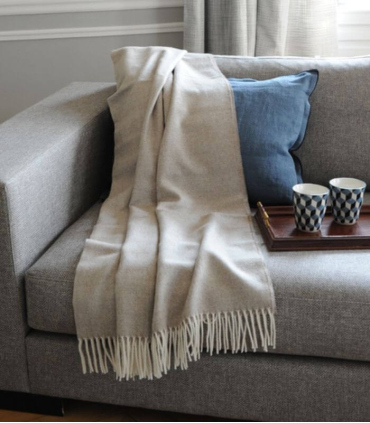 Plaid Alpaga Luxe Inca Chic Beige