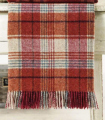 Plaid Pure Laine Écossais Huntingtower Brique