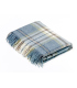 Plaid Pure Laine Écossais Bleu Aysgarth