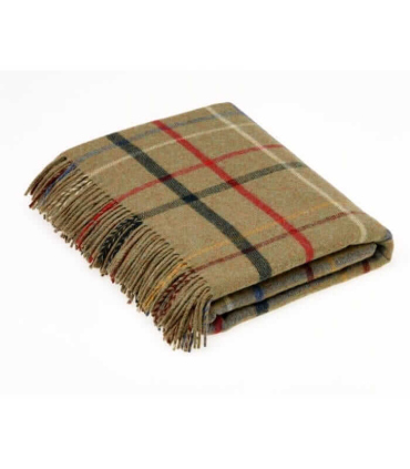 Plaid Laine Mérinos Heaton Vert