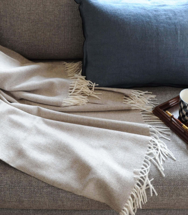 Plaid Alpaga Luxe Inca Chic Beige