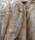 Plaid Fausse Fourrure Marmotte 150 X 170 cm