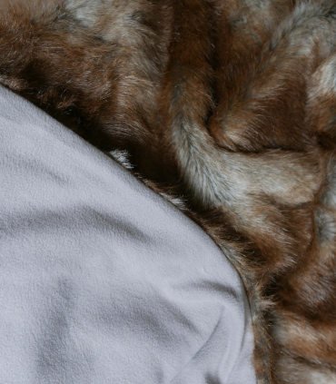 Plaid Fausse Fourrure Renard 130X170 NEW