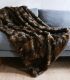 Plaid Fausse Fourrure Marron 130X170