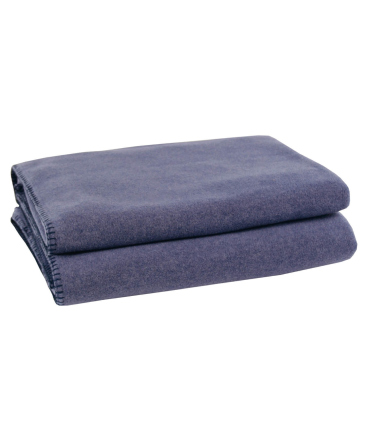 Plaid Polaire Luxe Bleu Indigo 160 X 200 cm