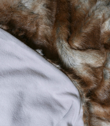 Plaid Couverture en Fausse Fourrure Vison 170X240cm