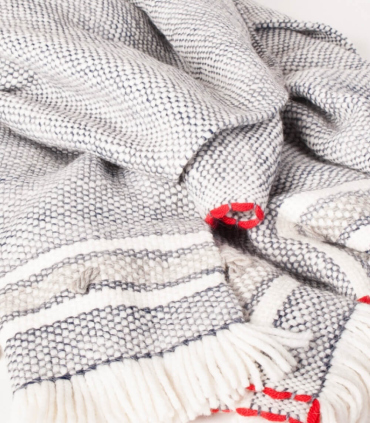 Plaid Alpaga Gris Chiné Nomade