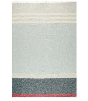 Plaid Pure Laine Eloise Blue Fjord