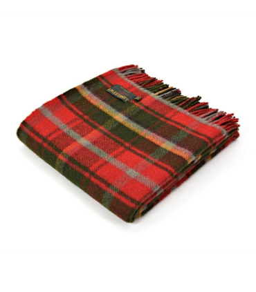 Plaid Pure Laine Écossais Dark Maple