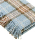 Plaid Ecossais Bleu - Collection Montagute - 140 X185 cm