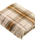 Plaid Ecossais Jaune Moutarde - Collection Montacute - 140 X185 cm