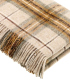 Plaid Ecossais Jaune Moutarde - Collection Montacute - 140 X185 cm