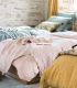 Plaid en gaze de Coton Rose pâle - Collection Comporta - 130 X 190 cm