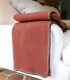 Plaid Laine et Coton 150 X 200 cm Collection ASPEN - Terre de Sienne