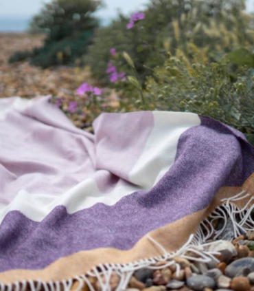 Plaid Laine Rayures Eva