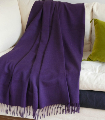 Plaid Paola Aubergine