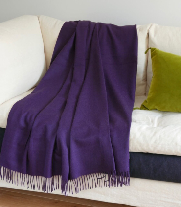 Plaid Paola Aubergine