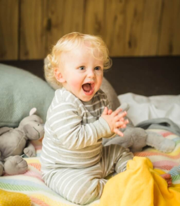 Plaid Couverture Bébé Polaire Jaune 72 X 100 cm