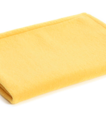 Plaid Couverture Bébé Polaire Jaune 72 X 100 cm