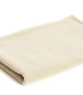 Plaid Couverture Bebe Polaire Blanc Creme 72 X 100 Cm