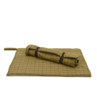 Plaid pour Chien en tweed vert foncé 98 X 72 cm