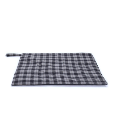 Plaid pour Chien en tweed bleu et gris 98 X 72 cm