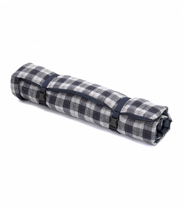 Plaid pour Chien en tweed bleu et gris 98 X 72 cm