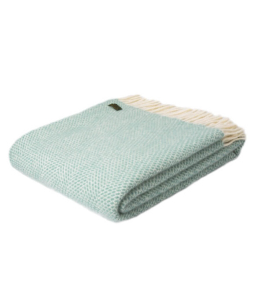 Plaid Laine Beehive Vert