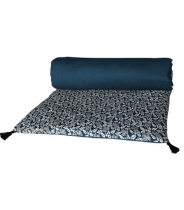 Edredon Bout de Lit Gaya Bleu 85X200cm