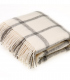 Plaid Naturel Pure Laine Ecru 135 X 195 cm