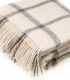 Plaid Naturel Pure Laine Ecru 135 X 195 cm