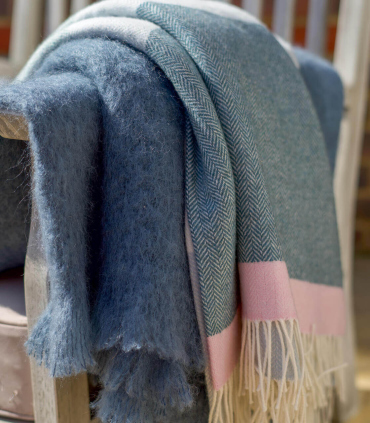 Plaid Pure Laine Eloise Topaz 150 X170 cm