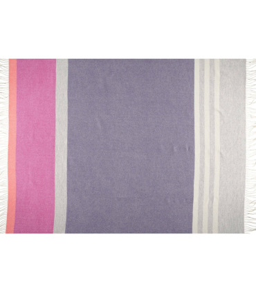 Plaid Pure Laine Eloise Grape