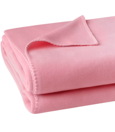 Plaid Soft Fleece Rose pâle