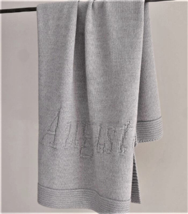 Couverture Bébé Sweet Love Grise Personnalisable