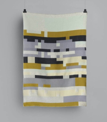 Plaid Pure Laine Bergstaden Olive 135 X 200 cm