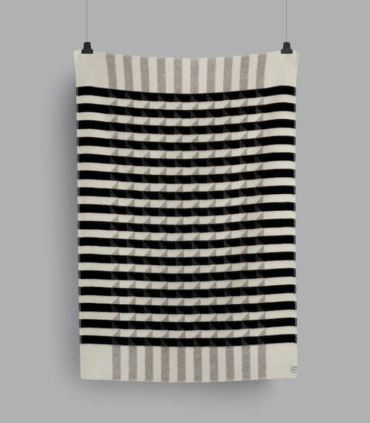 Plaid Pure Laine Design Kvam Gris 135 X 200 cm