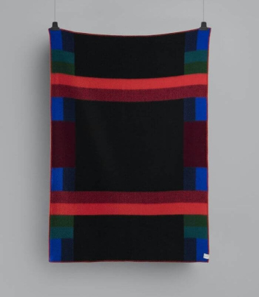 Plaid Pure Laine Mikkel Foncé 135 X 200 cm