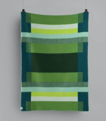 Plaid Pure Laine Mikkel Vert 135 X 200 cm