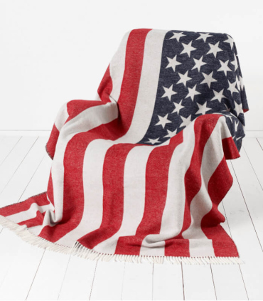 Plaid Red White Blue Stars and Stripes