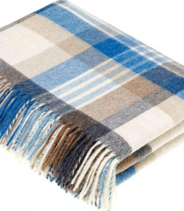 Plaid Melbourne Camel Aqua