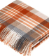 Plaid Laine Mérinos Melbourne Orange - 140 X185 cm