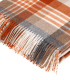 Plaid Laine Mérinos Melbourne Orange - 140 X185 cm