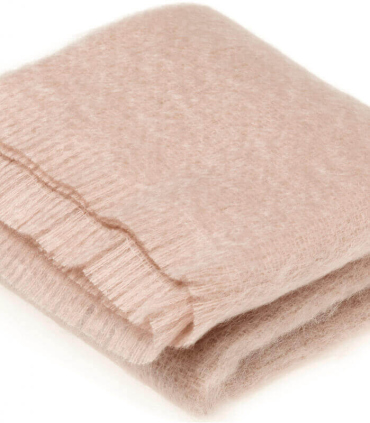 Plaid Mohair Beige Luxe 140 X 180 cm