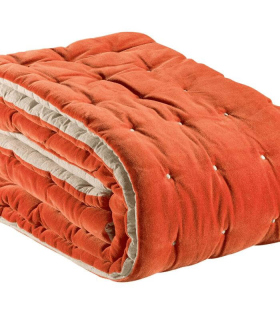 Chemin de lit Velours Elise Cacao 90 X 240 cm