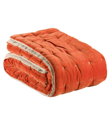 Chemin de lit Velours Elise Cacao 90 X 240 cm