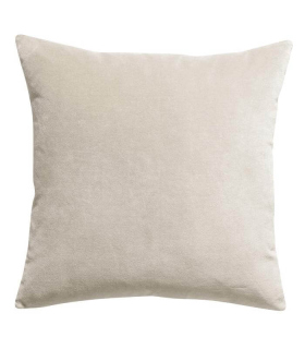 Coussin Velours Elise  Blanc Cassé 45 X 45 cm